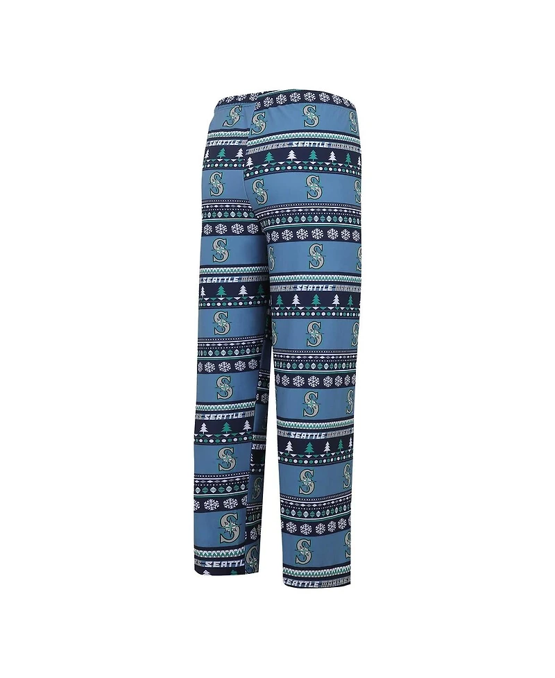 Men's Concepts Sport Navy Seattle Mariners Knit Ugly Sweater Long Sleeve Top and Pants Set