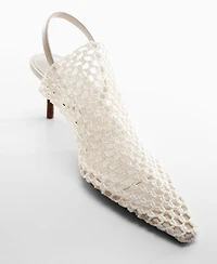 Mango Women's Net Sling Back Shoes