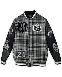 Reason Men's Tartan Varsity Jacket
