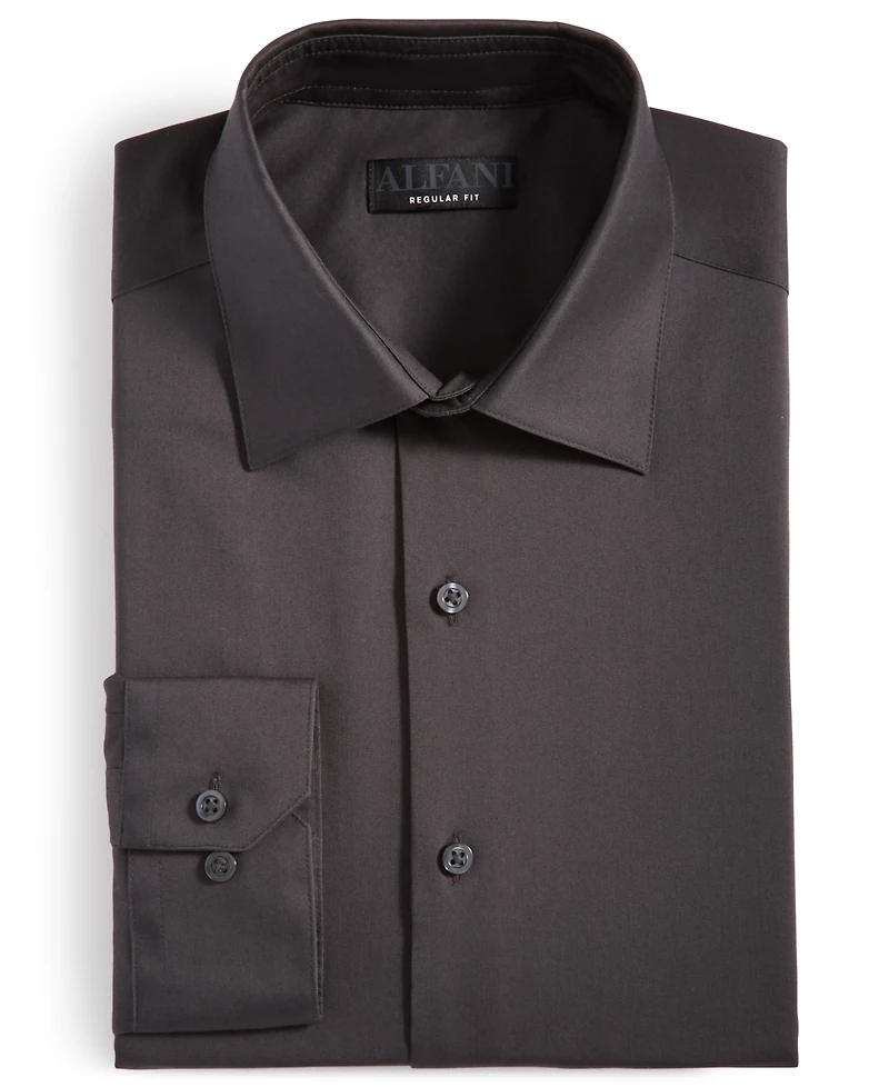 Alfani Men's Regular-Fit Temperature Regulating Solid Dress Shirt
