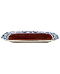 Spode Judaica Challah Tray with Wooden Insert
