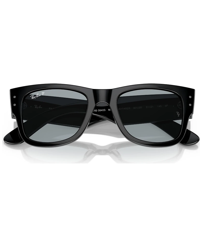 Ray-Ban Unisex Mega Wayfarer Polarized Sunglasses, RB0840S