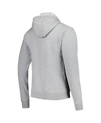 Men's League Collegiate Wear Heather Gray Distressed Miami Hurricanes Tall Arch Essential Pullover Hoodie