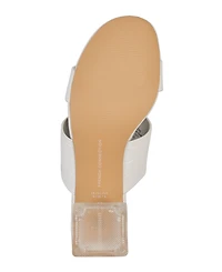French Connection Women's Slide on Block Heel Sandals
