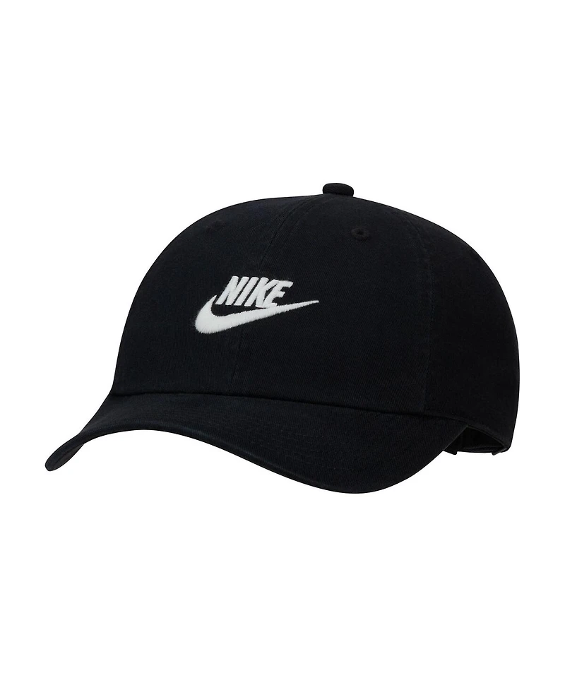 Youth Boys and Girls Nike Black Futura Club Performance Adjustable Hat
