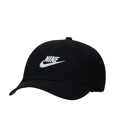 Youth Boys and Girls Nike Black Futura Club Performance Adjustable Hat