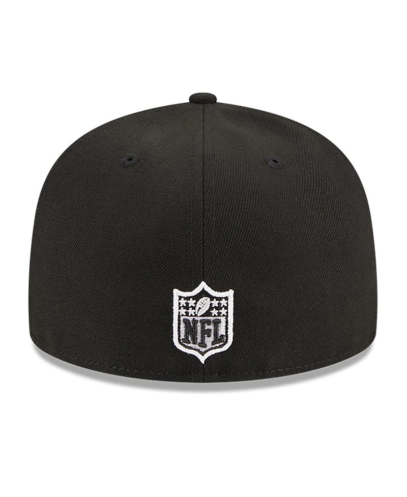 Men's New Era Black San Francisco 49ers Main Patch 59FIFTY Fitted Hat