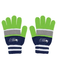 Women's Wear by Erin Andrews Seattle Seahawks Stripe Glove and Scarf Set