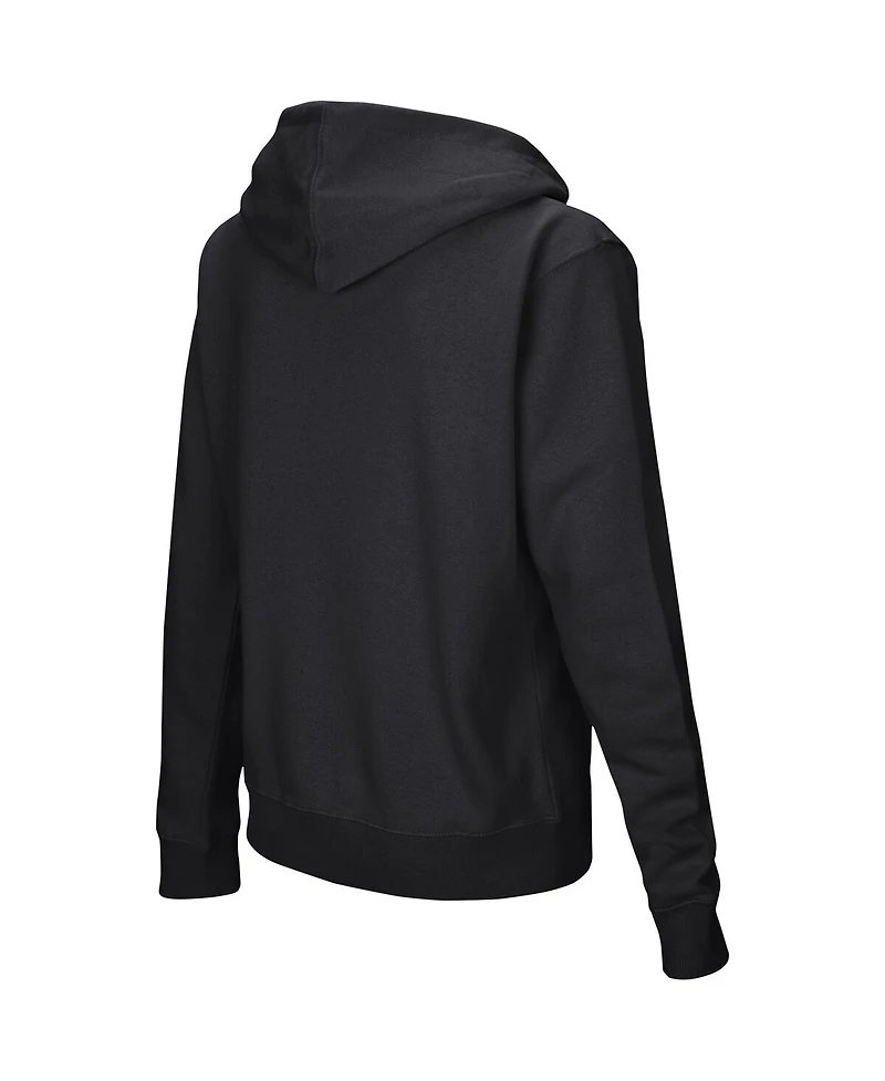 Women's Colosseum Black Minnesota Golden Gophers Big Logo Pullover Hoodie