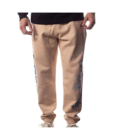 Men's and Women's The Wild Collective Cream Philadelphia Eagles Heavy Block Graphic Jogger Pants