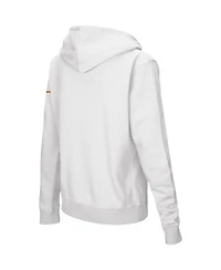 Women's Colosseum White Texas Longhorns Arched Name Full-Zip Hoodie