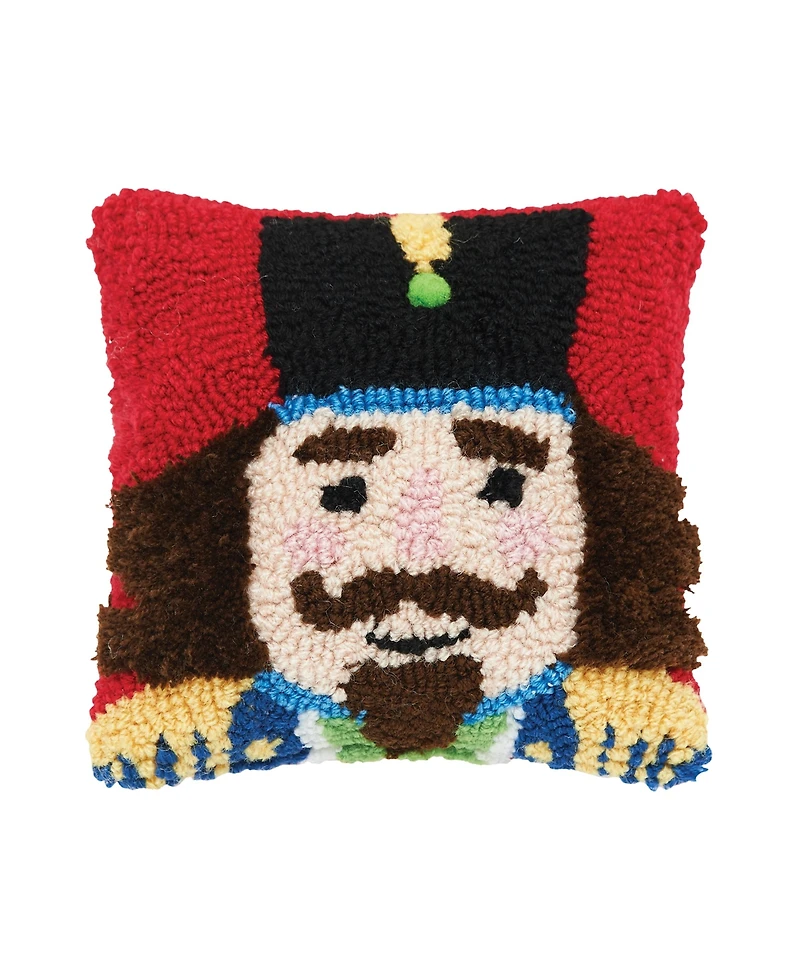 Nutcracker Hooked Throw Pillow