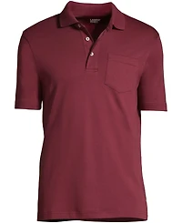 Lands' End Men's Tall Short Sleeve Cotton Supima Polo Shirt with Pocket