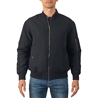 Alpine Swiss Men's Damon Bomber Jacket | Warm Quilted Flight with Pockets – Stylish Windbreaker for Casual & Layering Versatile Outerw