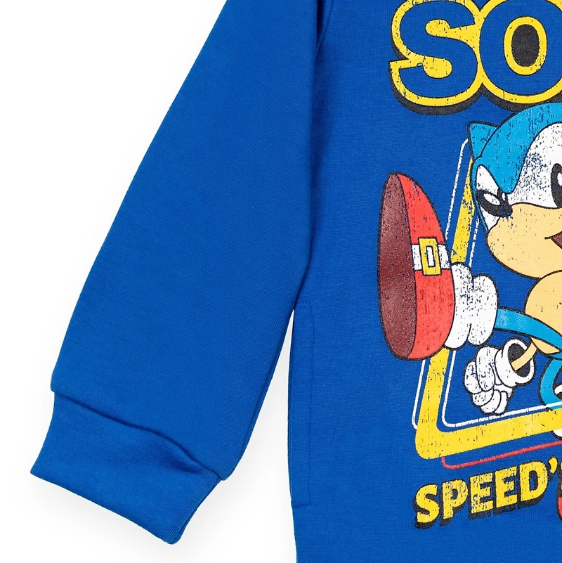 Sega Toddler Boys Sonic the Hedgehog Tails Knuckles Hoodie to
