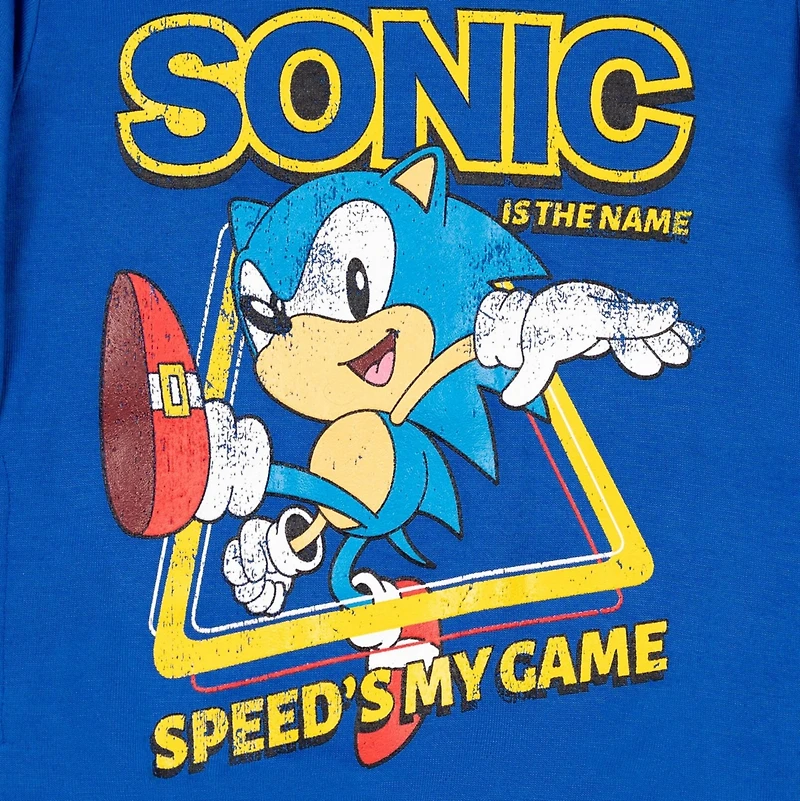 Sega Boys Sonic the Hedgehog Tails Knuckles Hoodie to