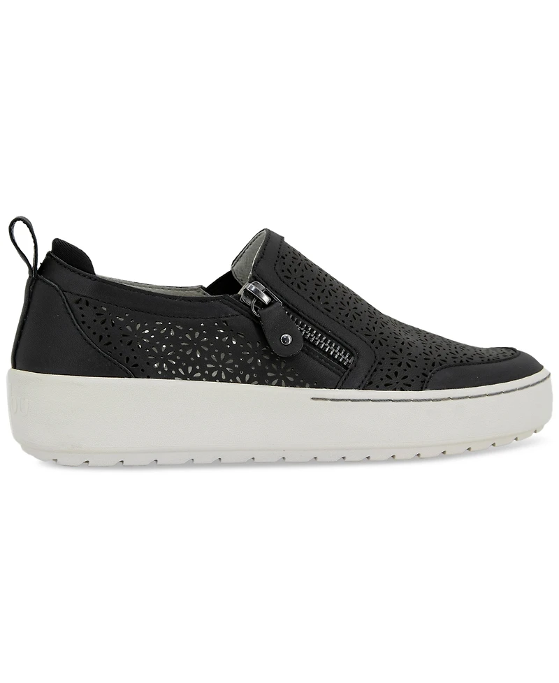 Jambu Women's July Wide Slip- On Zip Sneakers