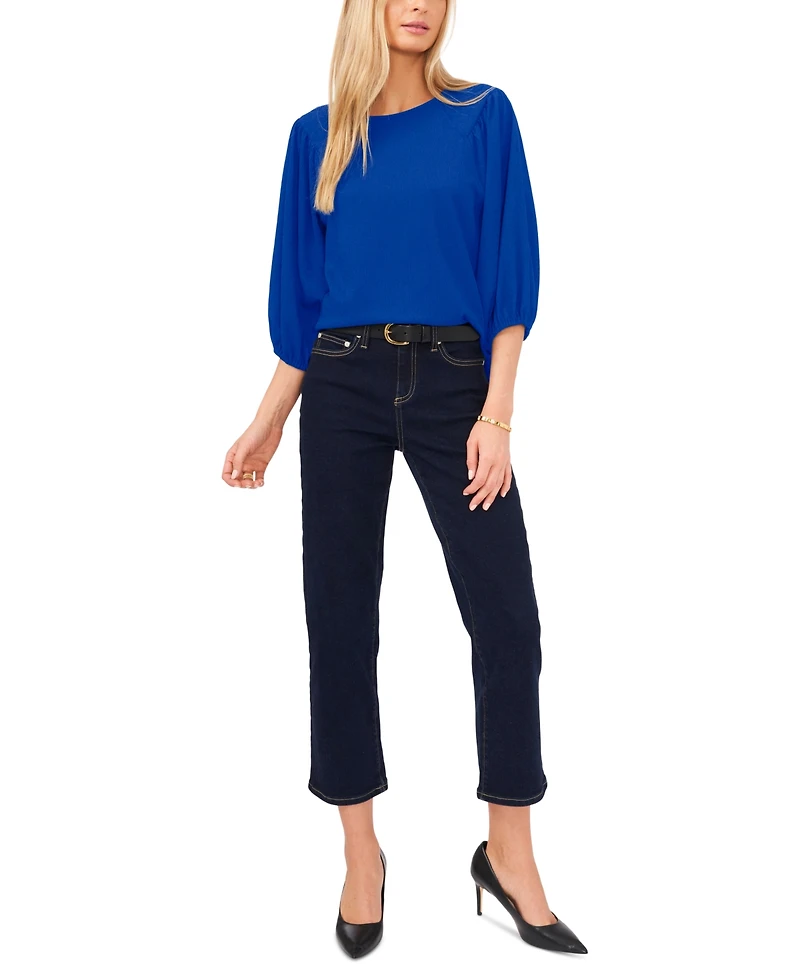 Vince Camuto Women's Puff 3/4-Sleeve Knit Top