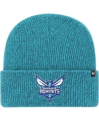 Men's '47 Brand Turquoise Charlotte Hornets Brain Freeze Cuffed Knit Hat
