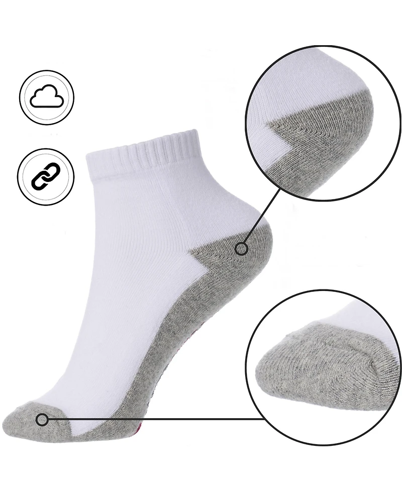 Alpine Swiss Men's Ankle Socks 8 Pack Cotton Athletic Performance Socks for Men Moisture-Wicking Cushioned Quarter Length Socks Reinforced Heel & Toe