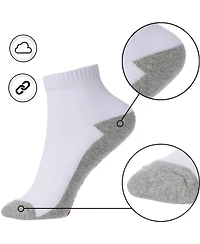 Alpine Swiss Men's Ankle Socks 8 Pack Cotton Athletic Performance Socks for Men Moisture-Wicking Cushioned Quarter Length Socks Reinforced Heel & Toe