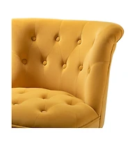 Modern Velvet Armless small Accent Chairs For Space Saving