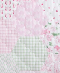 Laura Ashley Kids Ellyn Reversible 3 Piece Quilt Set, Full