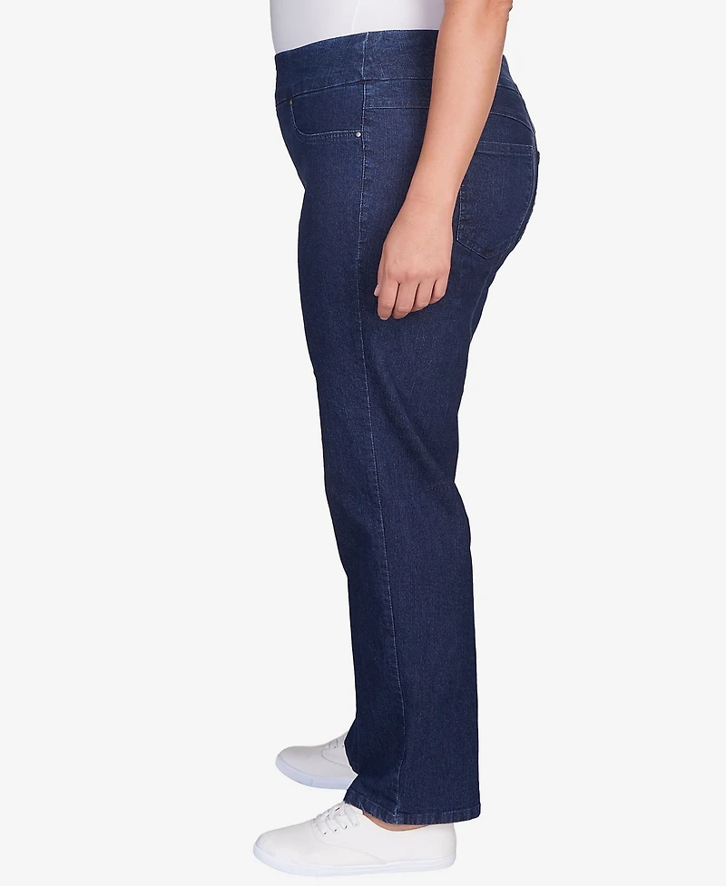Ruby Rd. Plus Size Pull On Denim Pants