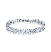 Marquise Cubic Zirconia Tennis Bracelet with Cubic Zirconia