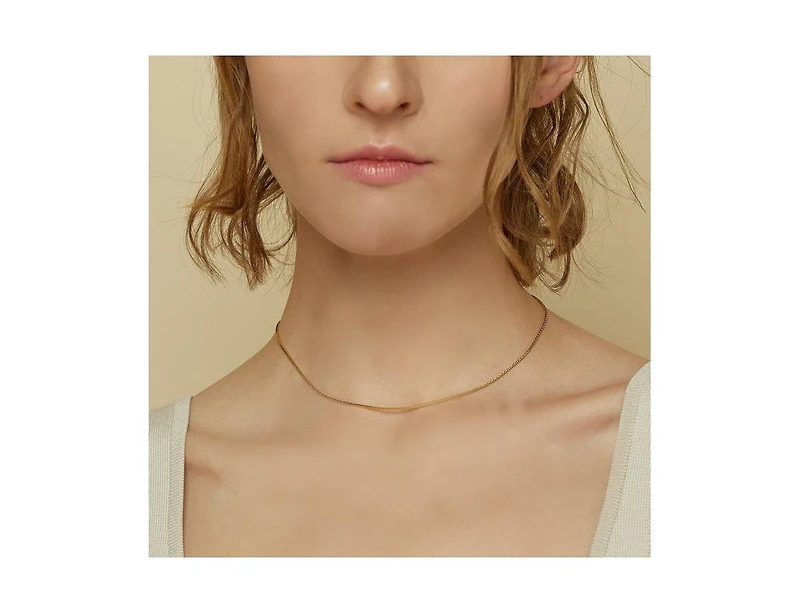 Sterling Silver 18k Gold Plated Leena Necklace, Dainty, Summer