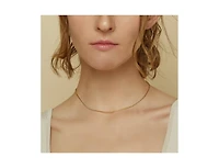 Sterling Silver 18k Gold Plated Leena Necklace, Dainty, Summer