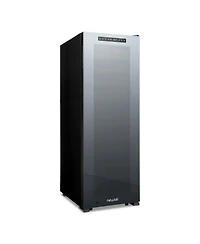 Newair Shadow Series Wine Cooler Refrigerator 56 Bottles Dual Temperature Zones, Freestanding Mirrored Wine and Beverage Fridge with Double-Layer Temp
