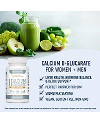 Calcium D-Glucarate Capsules, Cdg for Liver Detox & Cleanse, Metabolism, Hormone Balance, & Menopause Support, SMNutrition, 90ct