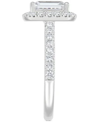 Grown With Love Igi Certified Lab Grown Diamond Emerald Halo Engagement Ring (2-3/4 ct. t.w.) in 14k White Gold