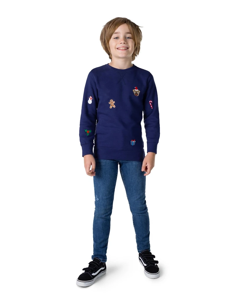 OppoSuits Toddler and Little Boys X-Mas Icons Fleece Sweater