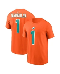 Men's Nike Tua Tagovailoa Miami Dolphins Player Name and Number T-shirt