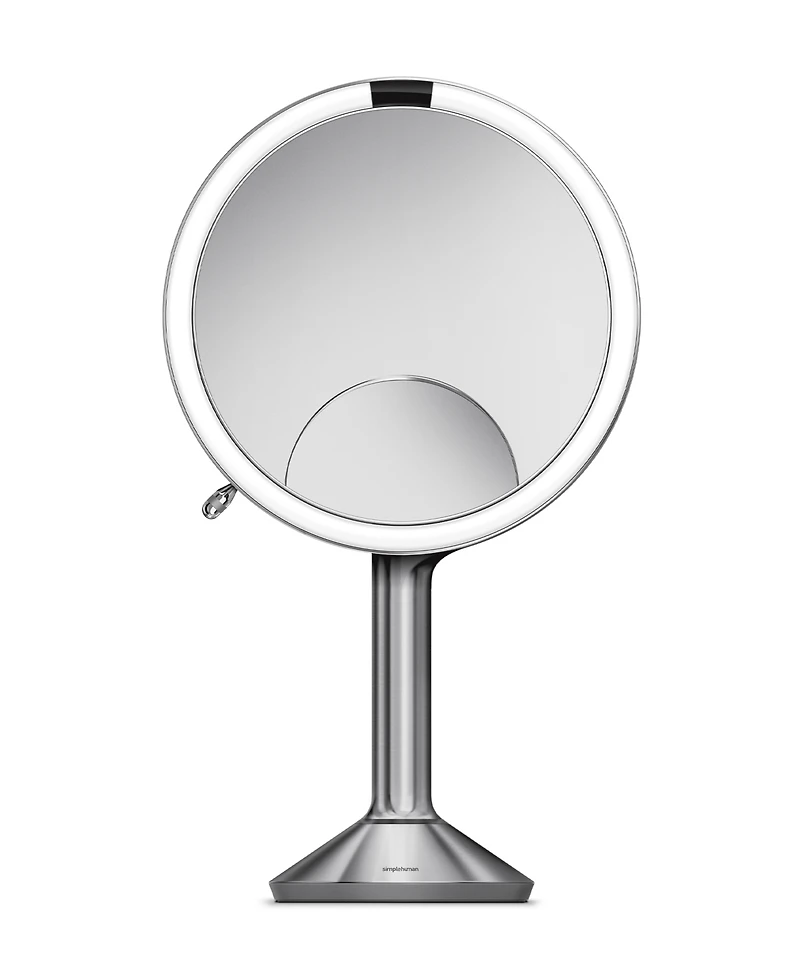 simplehuman 8" Sensor Makeup Mirror, Trio Magnification and Adjustable Brightness