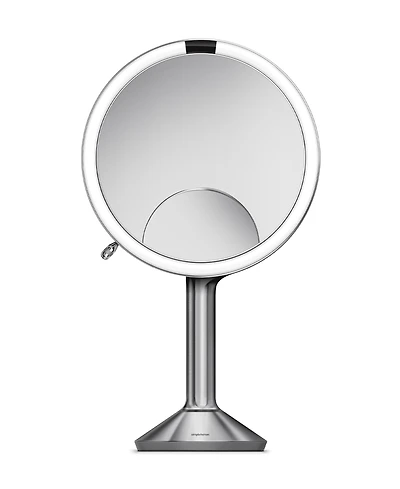 simplehuman 8" Sensor Makeup Mirror, Trio Magnification and Adjustable Brightness
