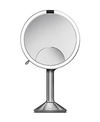 simplehuman 8" Sensor Makeup Mirror, Trio Magnification and Adjustable Brightness