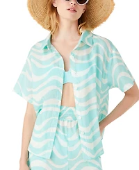 Kate Spade Women's Cotton Cover-Up Shirt