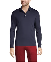 Lands' End Big & Tall Long Sleeve Cotton Supima Polo Shirt