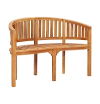 Banana Bench 47.2" Solid Teak Wood