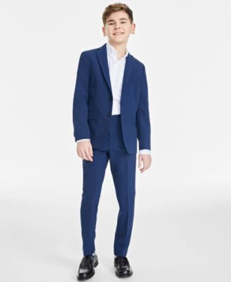Kenneth Cole Reaction Big Boys Solid Slim Fit Suit Separates