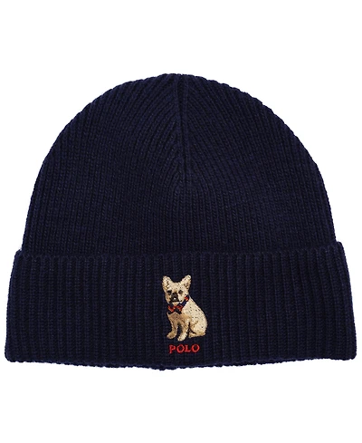 Polo Ralph Lauren Men's Embroidered Frenchie Beanie