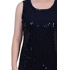 Ny Collection Petite Sequined Bolero Jacket and Dress Set, 2 Piece