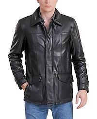 Bgsd Men Hunter Leather Coat - Tall