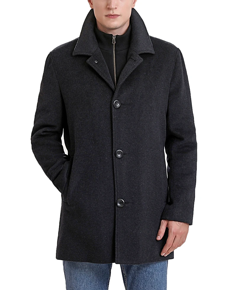 Bgsd Men Justin Wool Blend Car Coat - Big and Tall
