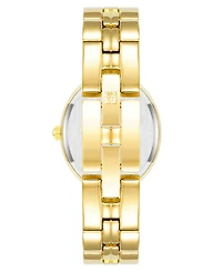 Anne Klein Women's Quartz Oval Gold-Tone Alloy Bracelet Watch, 26mm