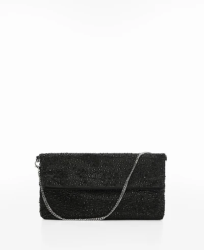 Mango Women's Crystals Detail Chain Bag