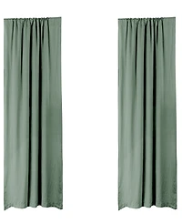 Levtex Washed Linen Relaxed Solid Window Panel Set, 50" x 84"